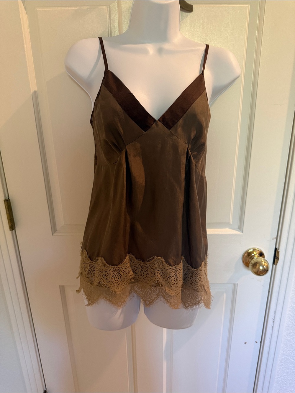 Bellatrix Silk Lace Trim Cami Top